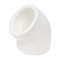 Угольник PRO AQUA PP-R 45 градусов белый 63 мм PA13518Pb