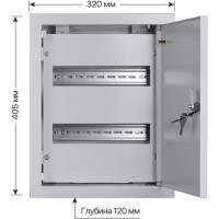 Встраиваемый распределительный щит ЩРВ-24 405х320х120 TDM ELECTRIC SQ0905-0005