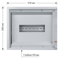 Распределительный навесной щит ЩРН-09 265х310х120 TDM ELECTRIC SQ0905-0010