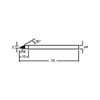 Жало конус со срезом 2 мм для паяльников 8PK-S118B, 8PK-S120NB-30, 10 шт. Pro'sKit SI-S120T-4BC 00160579