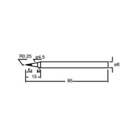 Жало конус 0.25 мм для паяльника 8PK-S120NA / B (60W) 5шт ProsKit SI-S120T-6SB 00160577 С00039807