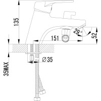 Смеситель на борт ванны Lemark Luna LM4115C