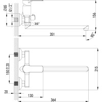 Универсальный смеситель Lemark Plus Grace LM1551C