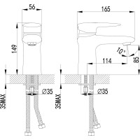 Смеситель для раковины Lemark Status LM4406C
