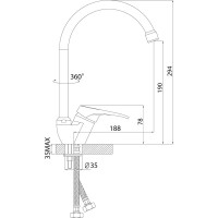Смеситель для кухни Rossinka B35-23