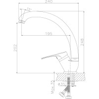 Смеситель для кухни Rossinka B35-25