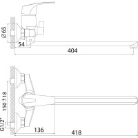 Смеситель для ванны Rossinka D40-32