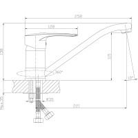 Смеситель для кухни Rossinka T40-21