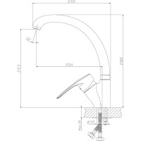 Смеситель для кухни Rossinka T40-23