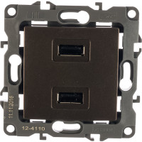Зарядное устройство USB ЭРА 12-4110-13 230В/5В-2100мА, IP20, бронза Б0027498