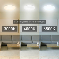 Бытовой светильник ЭРА Fashion SPB-6 светодиодный 30Вт, 3000-6500К, Wave Б0034966