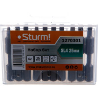 Биты (20 шт; SL4; 25 мм) Sturm 1270301