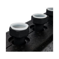 Стальной распределительный коллектор STOUT 3 отопительных контура, в теплоизоляции DN 25 SDG-0016-004003