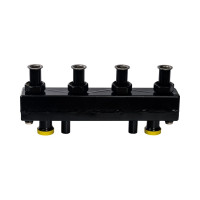 Стальной распределительный коллектор STOUT 2 отопительных контура с гидравлическим разделителем DN 25 SDG-0018-004002