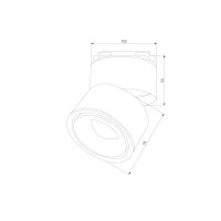 Потолочный светильник Elektrostandard LTB21 Klips Белый 15W 4200K a040437
