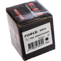 Головка 12-гранная ударная (34 мм; 3/4) FORCE 46834