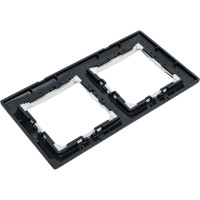 Рамка Legrand 2 пост Legrand Valena ноктюрн/серебряный штрих 696739