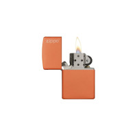Зажигалка Zippo Orange Matte Logo 231ZL