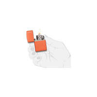 Зажигалка Zippo Orange Matte Logo 231ZL