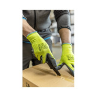 Рабочие перчатки с нитриловым покрытием HOEGERT TECHNIK Vechte гофрированные, р. 11, 12 пар HT5K761-11