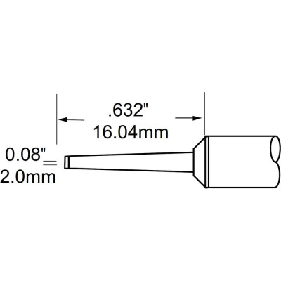 Картридж-наконечник для MFR-H1 METCAL SCP-CHL20