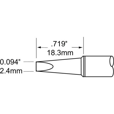 Наконечник для PS900 METCAL STV-CH24A