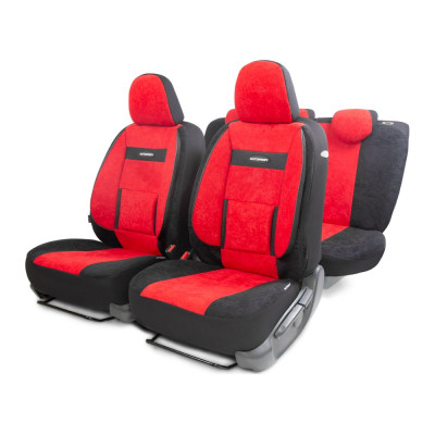 Авточехлы AUTOPROFI Comfort COM-1105 BK/RD