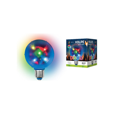 Volpe ULI-Q308 1,5W/RGB/E27 ДИСКО ШАР 3D Светодиодный светильник. 3D звёзды. UL-00002761