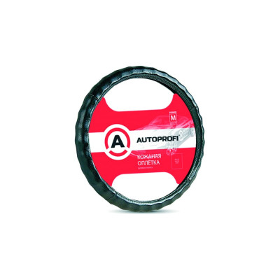 Оплетка руля AUTOPROFI AP-265 BK XL