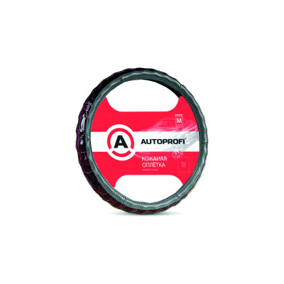 Оплетка руля AUTOPROFI AP-156 D GY M