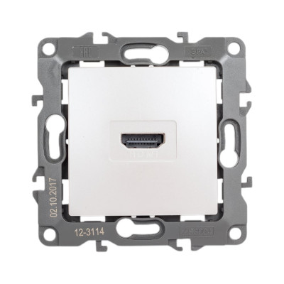 ЭРА 12-3114-15 Розетка HDMI, IP20, 12, перламутр Б0027490