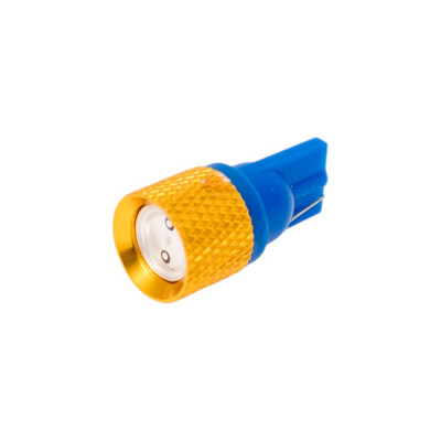 SKYWAY Автолампа диод T10 (W5W) 12V 1 SMD диод 1-конт Синяя (в компл. 2 шт.) S08201091