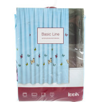 IDDIS Штора для ванной комнаты, 200*200 см, полиэстер, blue butterfly, SCID031P