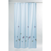IDDIS Штора для ванной комнаты, 200*200 см, полиэстер, blue butterfly, SCID031P