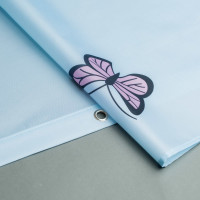 IDDIS Штора для ванной комнаты, 200*200 см, полиэстер, blue butterfly, SCID031P