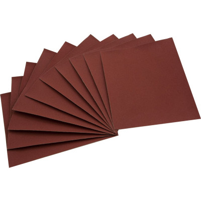 Лист шлифовальный на бумажной основе (10 шт; 230х280 мм; P 80) СИБРТЕХ 756067