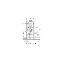 Монтажная рама GEBERIT 111.030.00.1 Duofix Omega для подвесного унитаза, 98см 00000037478