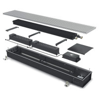 Встраиваемый в пол конвектор Varmann Qtherm Q 230.75.2250 RR U EV1