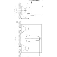 Смеситель для душа Rossinka S35-41