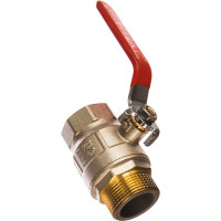 Шаровой полнопроходной кран PRO AQUA Н-В ручка рычаг 1 1/4 FWL53-m32-f32x