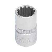 Головка Spline, 1/2", 15 мм FORCE 54Q15