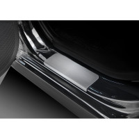 Накладки на пороги Rival для Hyundai Solaris 2017-н.в, нерж. сталь, 4 шт. NP.2312.3
