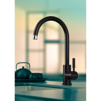 Смеситель для кухни Paulmark HOLSTEIN, антрацит,  Ho212063-AN