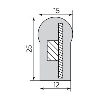 Cветодиодная неоновая LED лента FERON LS721, 144SMD(2835)/м 12Вт/м 50м IP67 220V 4000K, 48208