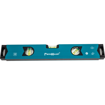 Алюминиевый фрезерованный уровень с магнитом 40 см РемоКолор 17-0-104