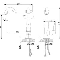 Смеситель Lemark Villa для кухни LM4805B