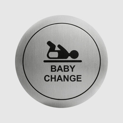 Табличка "Пеленальная комната", нержавеющая сталь, матовая Nofer 16723.2.S