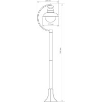 Садово-парковый светильник Elektrostandard Talli F GL 3002F / черный a038485