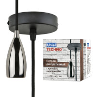Декоративный патрон Uniel серия Techno DLC-T-S32/E27 TS/1M/BL PEARL BLACK UL-00005289