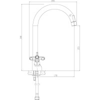 Смеситель Rossinka для кухни RS42-72